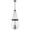Nuvo Boliver 3-Light Pendant 14 in. Matte Black Clear Seeded Glass 60/7803 - alternate 3